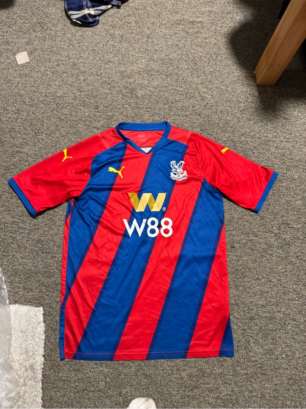 Puma Crystal Palace Red & Blue Home Jersey Size Large